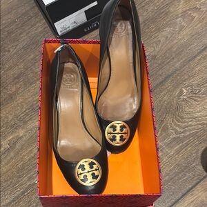 Tory Burch Black Leather Women's Shoes